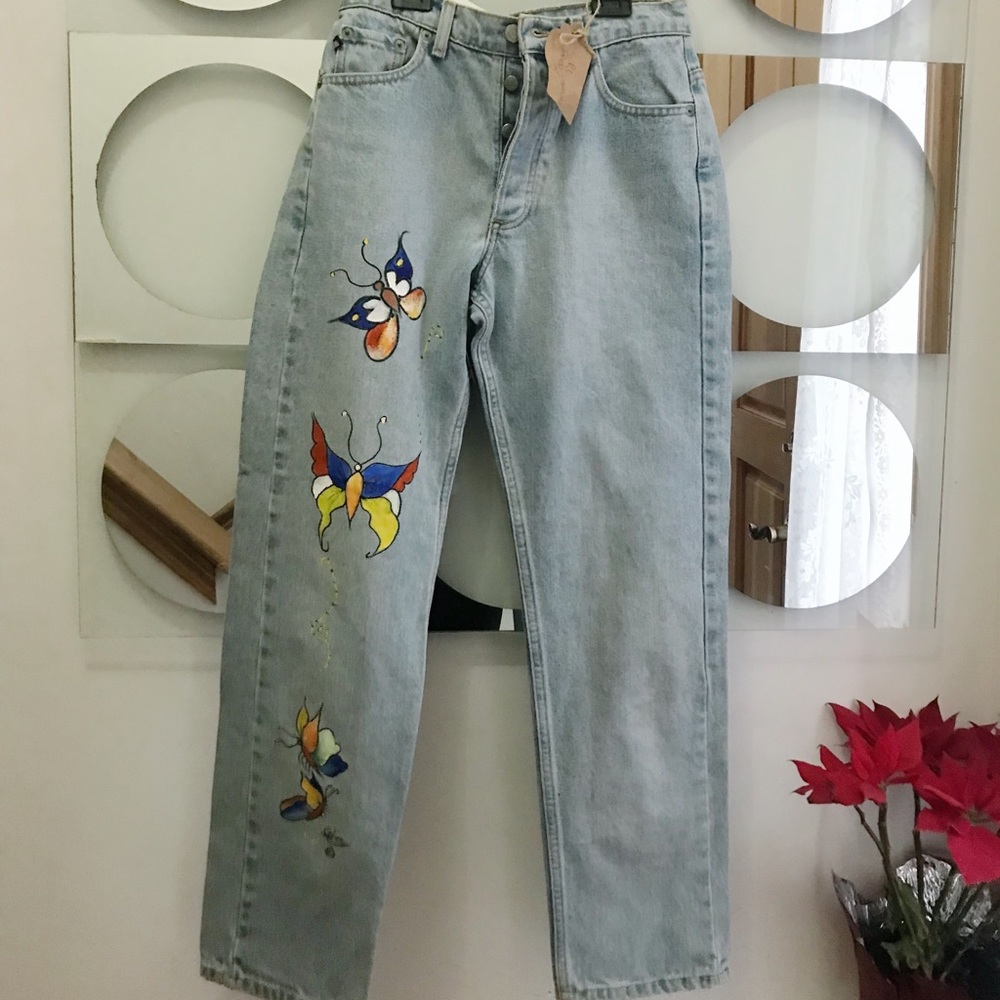 Polo Jeans Ralph Lauren Vintage Unique Painted